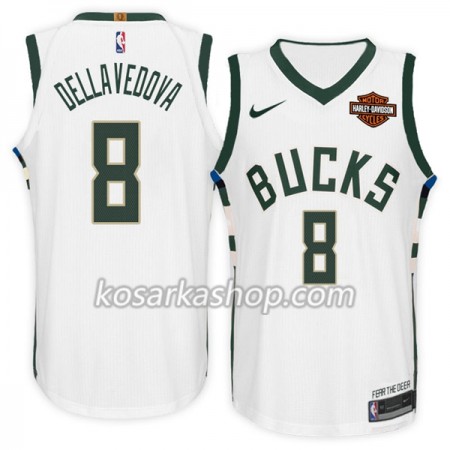 Dres Milwaukee Bucks Matthew Dellavedova 8 Nike 2017-18 Bijela Swingman